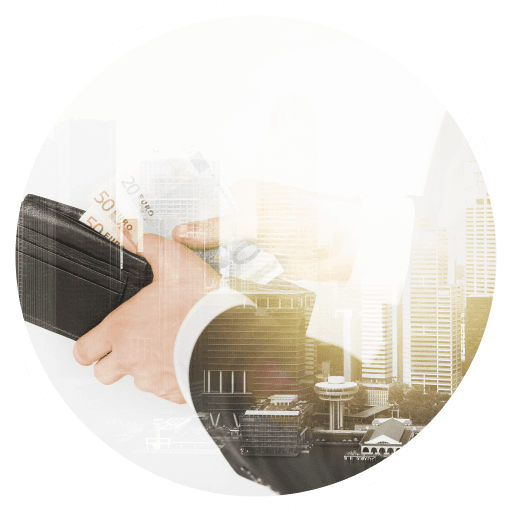 Hands with wallet image